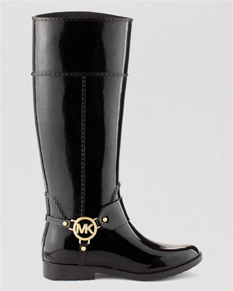 michael kors tall logo rain boots|michael kors women rain boots.